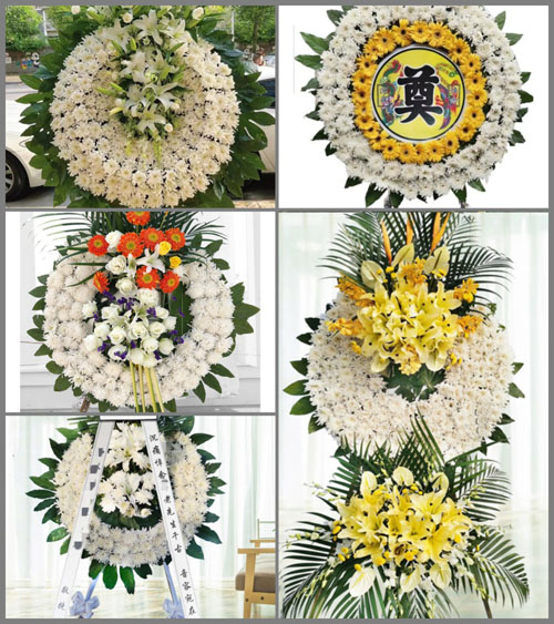 湖南永州祁阳县龚家坪镇酒塘村花圈速递